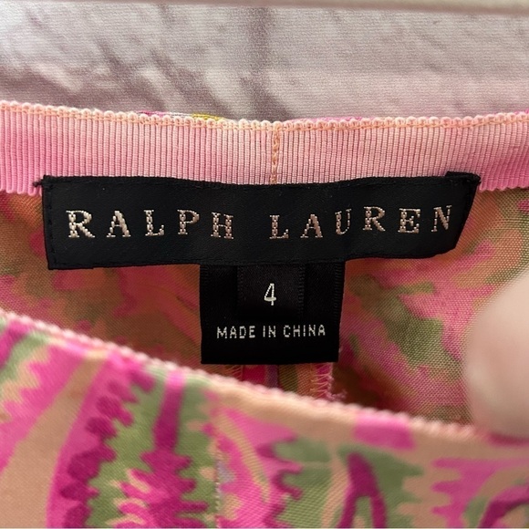 Ralph Lauren Black Label Paisley Print Silk Trousers - Picture 10 of 15
